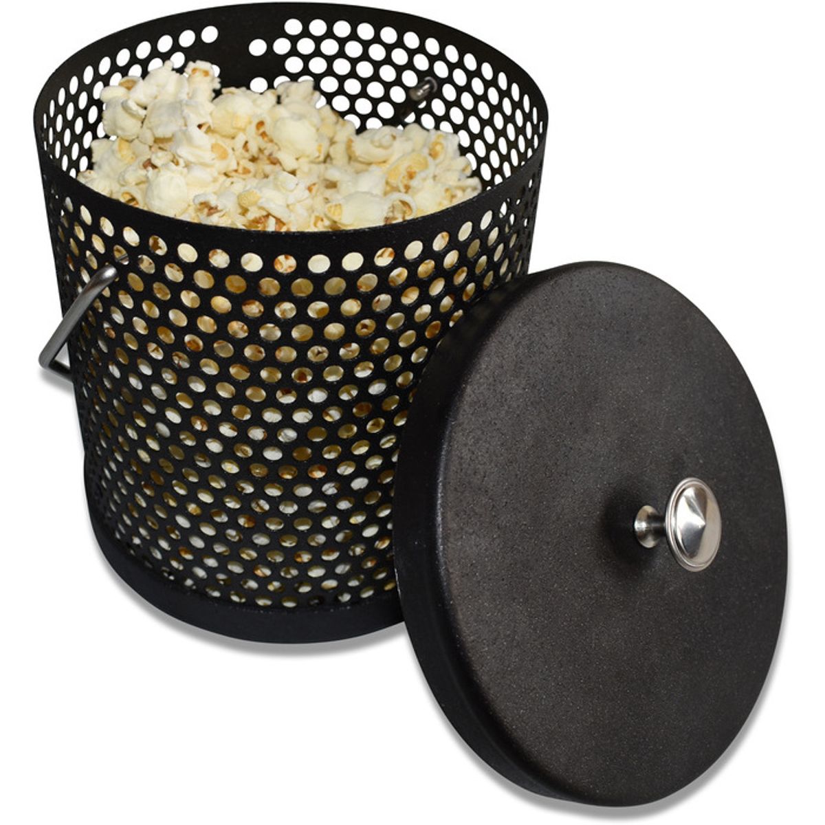 Popcorngryte Black 17x18 cm