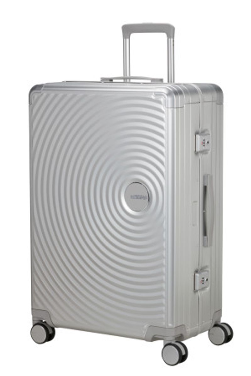 American Tourister Soundbox Alu Spinner 77 cm – Silver