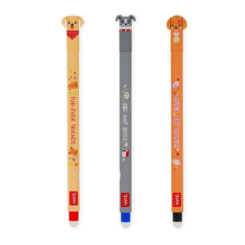 Viskbare Penner / Kryssordpenn Limited Etd 3 pk Hunder 