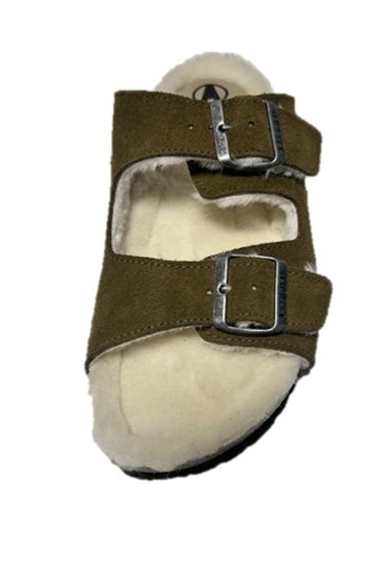 Axelda Sandal med fôr - Carla Oliven 37-41