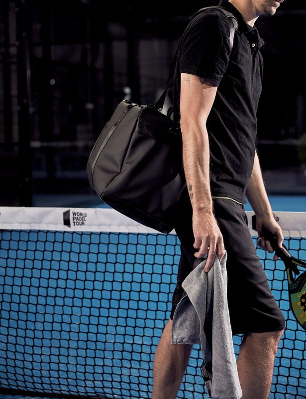 Baltimore treningsbag med skopose – nubuck PU-skinn – Black