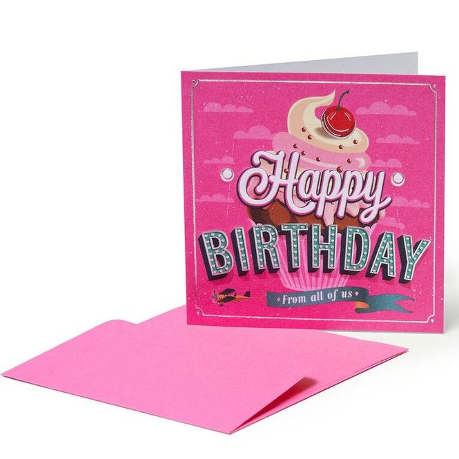 Hovedbilde Bursdagskort S Happy Birthday from all of us Legami
