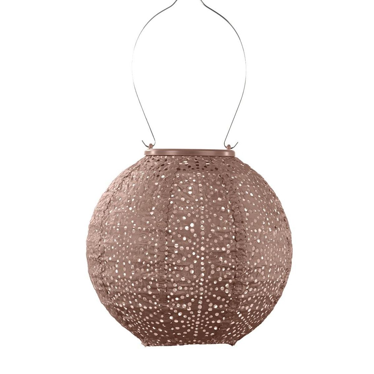Lumiz Solcelle Led Lykt Round 20 Sashiko Mocha Mousse