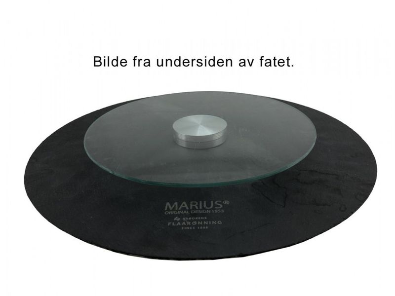 Skifer rundt fat med serveringskarusell Marius®