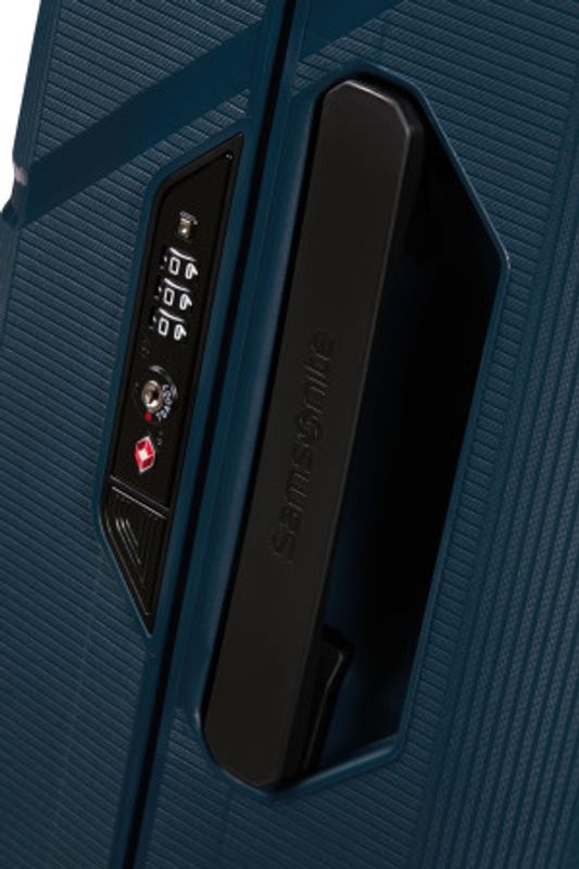 Samsonite Magnum ECO hard stor XL koffert 81 cm 4 hjul Navy