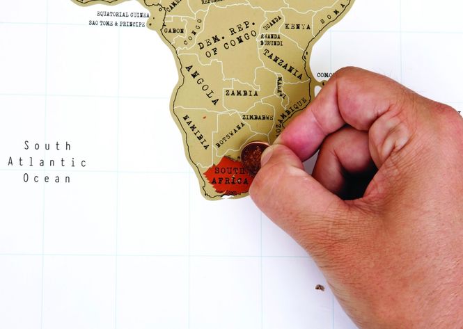 Hovedbilde Scratch Map Travel Edition skrapekart fra Luckies of London