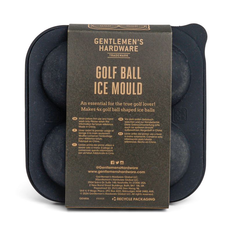 Golfball-isform med 4 store isbiter fra Gentlemen's Hardware