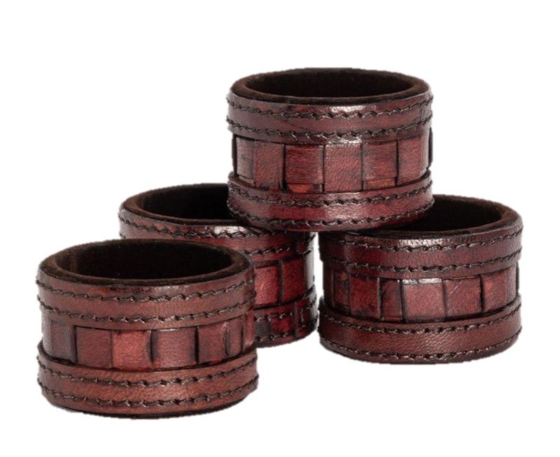Serviettringer Skinn Halvor Bakke 4pk