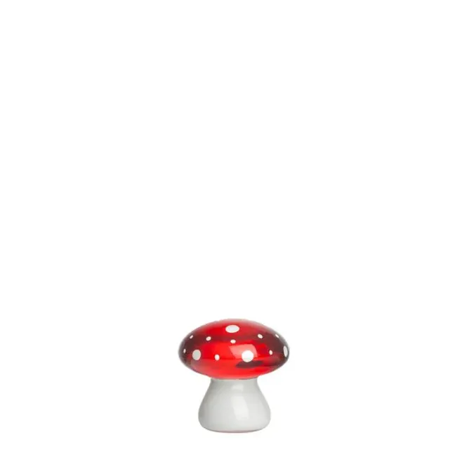 Hovedbilde Bordpynt Fluesopp, rød 3,5 cm Hadeland Glassverk