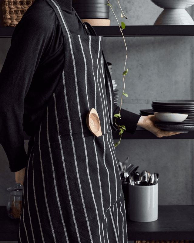 Forkle fra House Doctor -Chef, Svart/Hvit