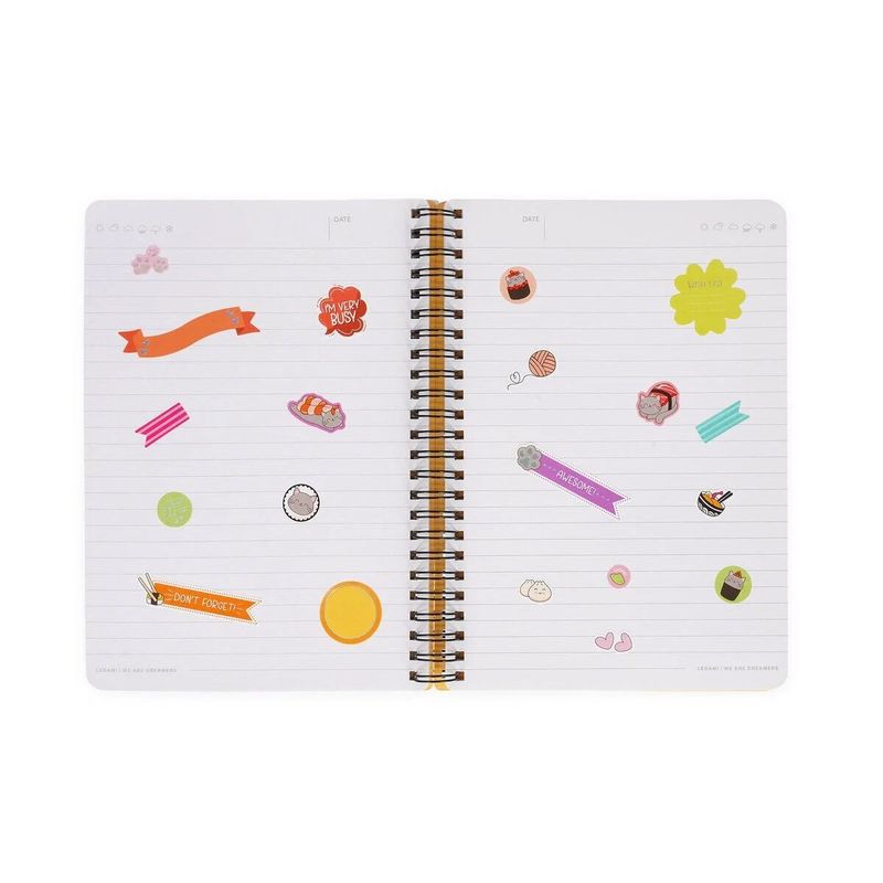 Notatbok Spiral A5 Sushi katt