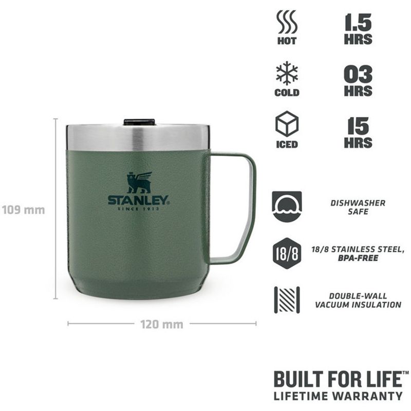 Stanley Termokopp Camp Mug Hammertone Green 0,35L