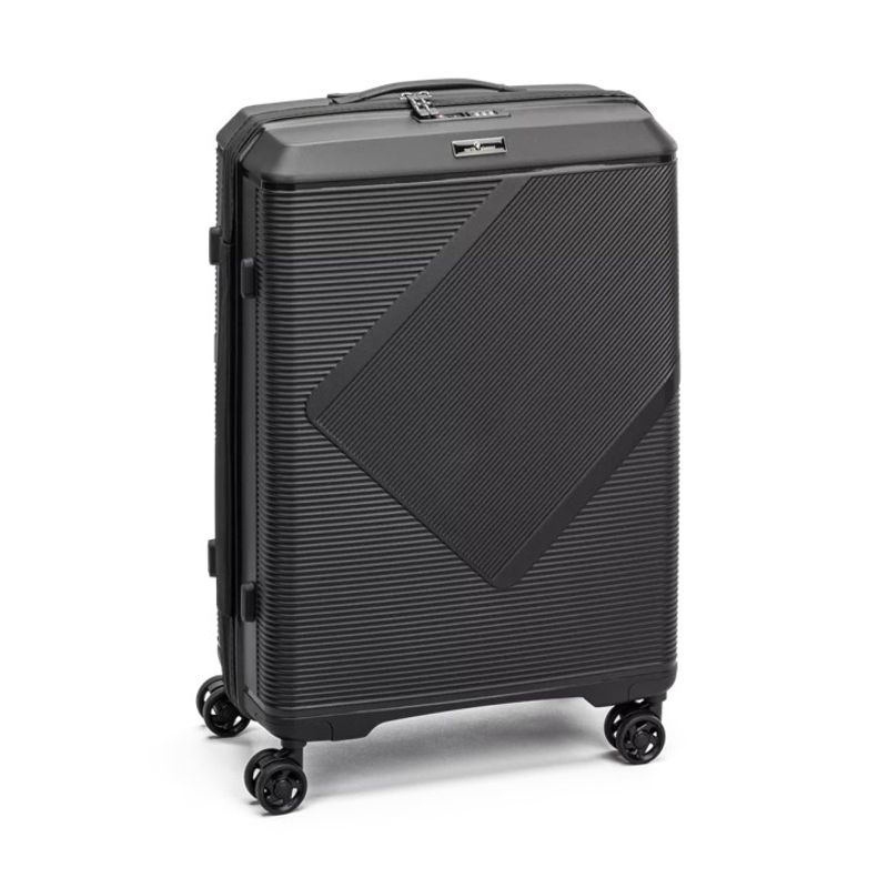 North Pioneer PRG Koffert Medium, 4 hjul, 68 cm, 70L, Sort