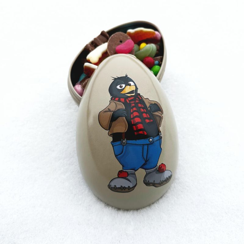 Påskeegg  i tinn Flåklypa Solan