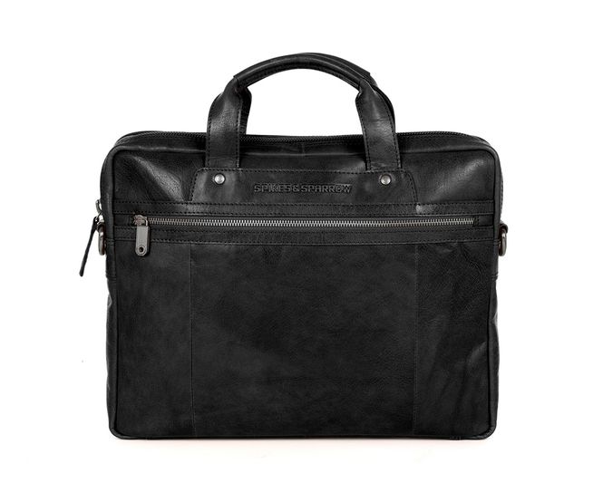 Hovedbilde Spikes & Sparrow PC-veske 15.6'' Skinn Sort