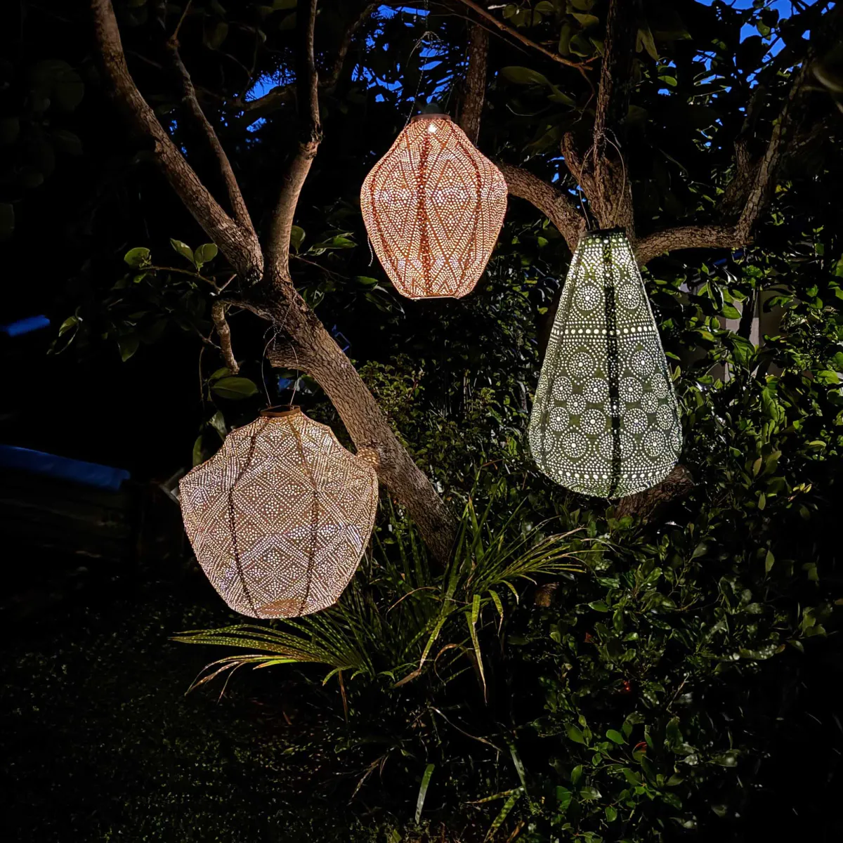 Lumiz Solcelle Led Lykt Lampshade 28 Mandela Sage Green