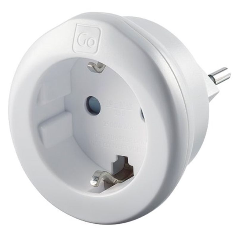 Adapter (Type J) til Sveits fra Go Travel