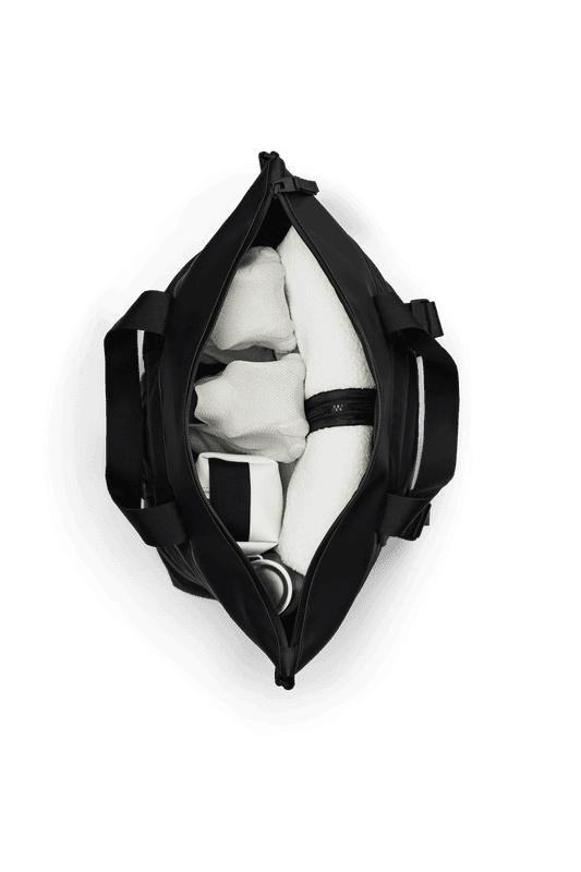 Rains, Puffer Mix Tote Bag Mini - svart