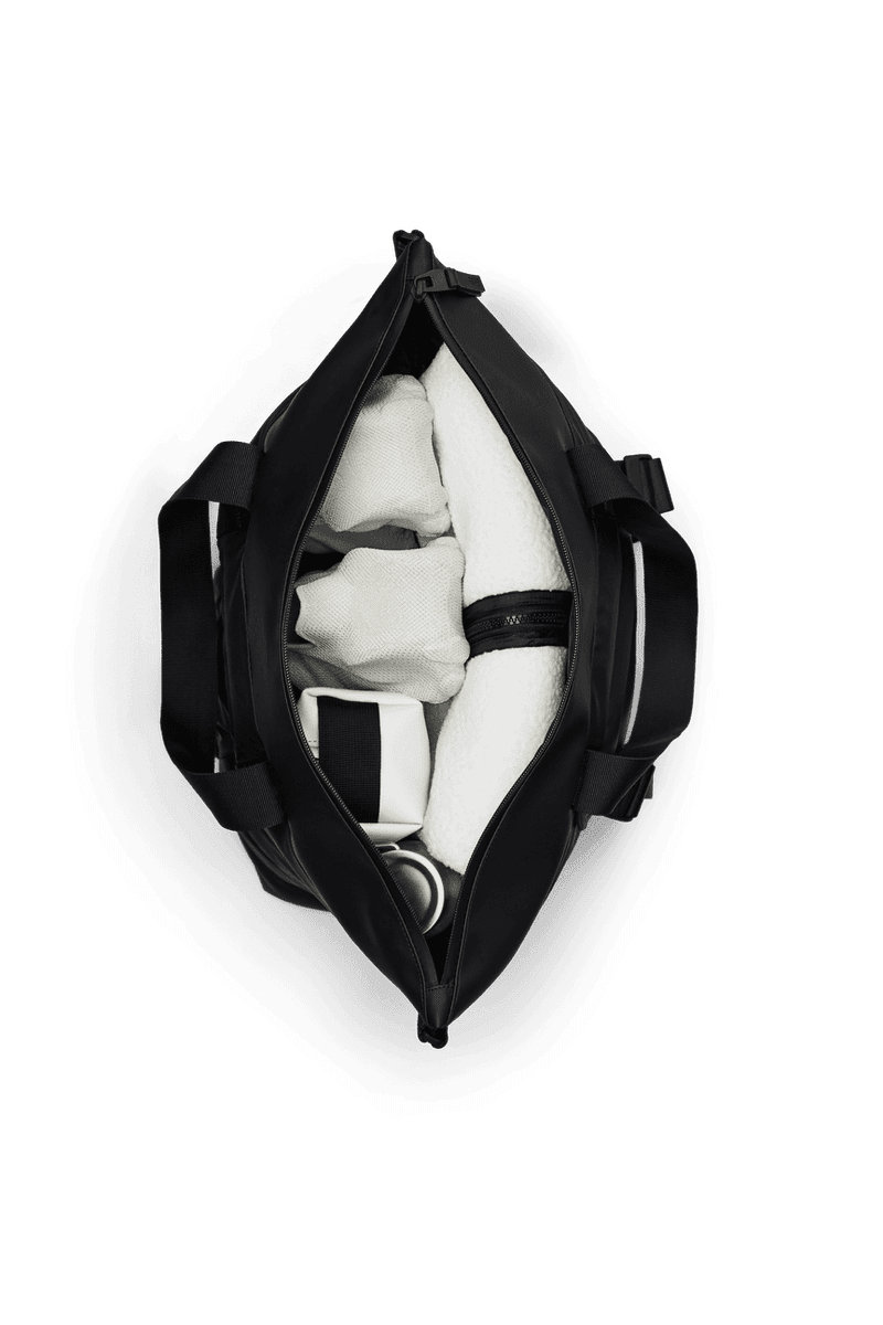 Rains, Puffer Mix Tote Bag Mini - svart