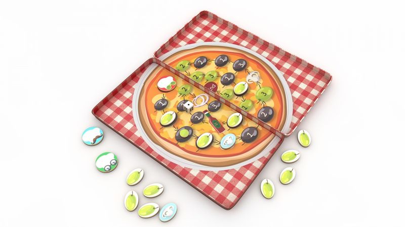 Magnetisk reisespill - Pizza Race fra Purple Cow