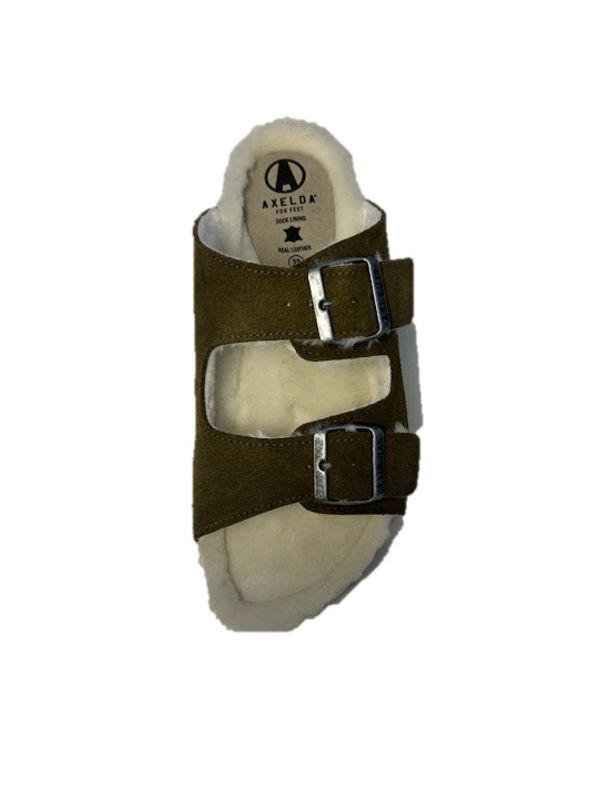Axelda Sandal med fôr - Carla Oliven 37-41