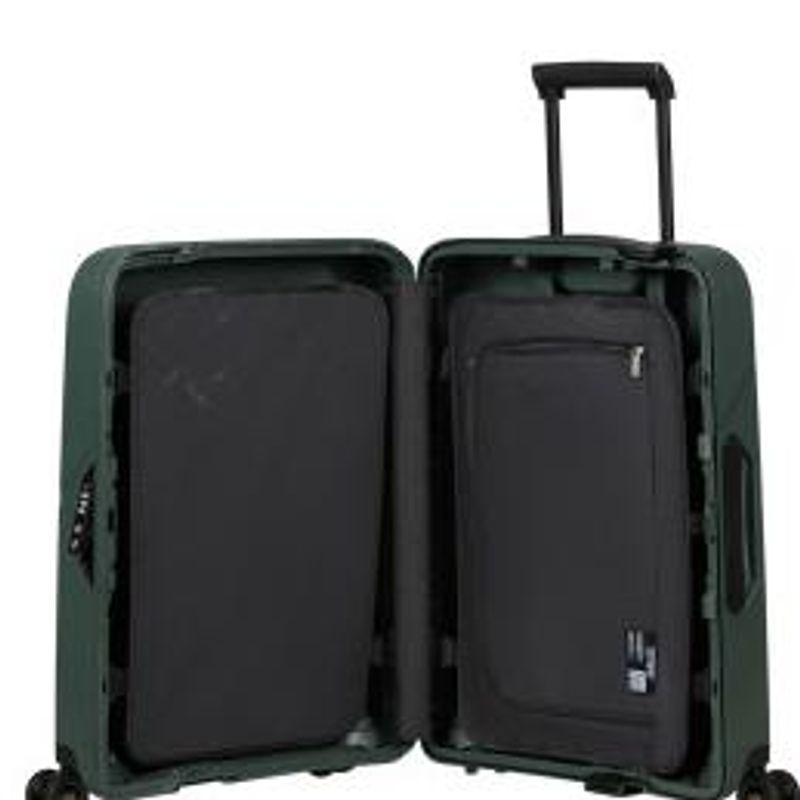 Samsonite Magnum ECO hard Kabinkoffert 55 cm 4 hjul Grønn