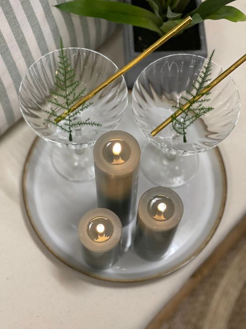 Hovedbilde Kubbelys LED Sand - 7,5 x 15 cm