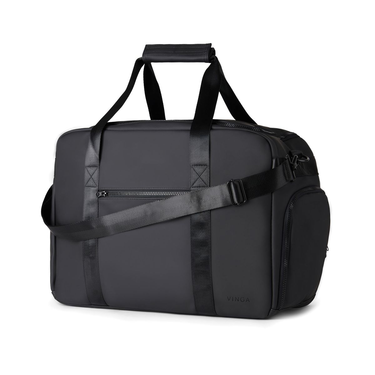Baltimore treningsbag med skopose – nubuck PU-skinn – Black