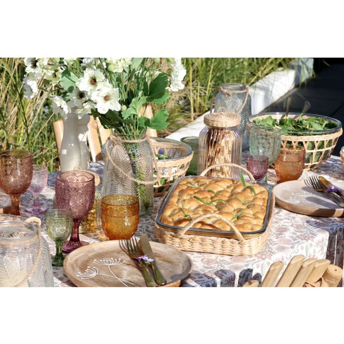 Saint-Émilion vinglass med mønster – 6 stk