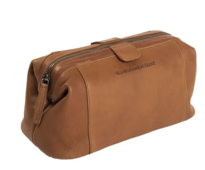 Hovedbilde The Chesterfield Brand Vince Toalettmappe i skinn, farge Cognac