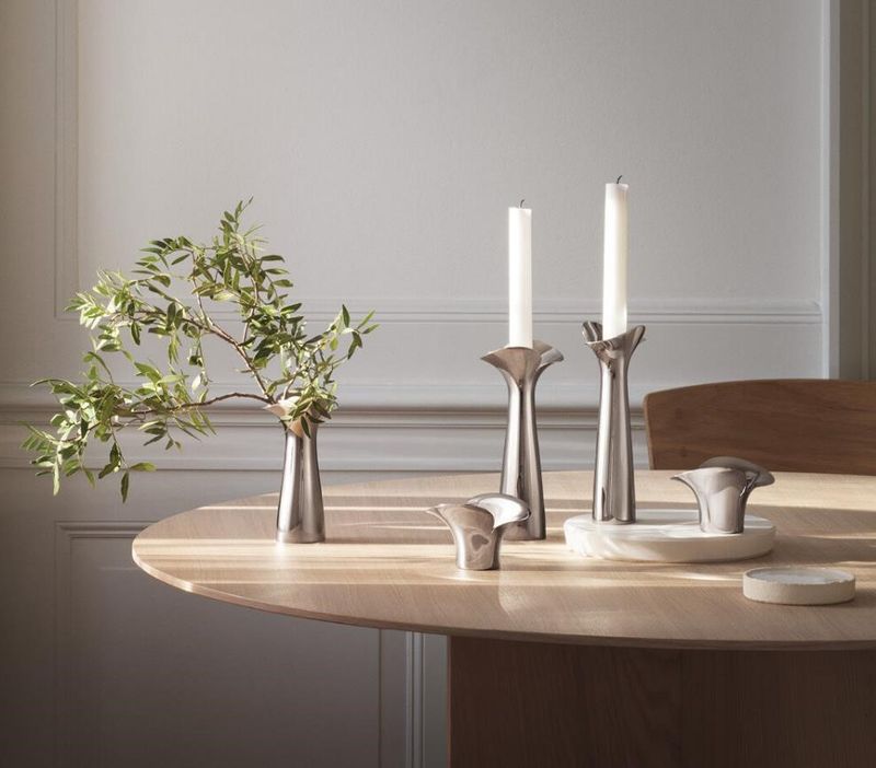 Georg Jensen Lysestake 2 stk Bloom Botanica 