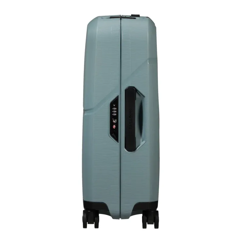 Samsonite Magnum ECO hard Kabinkoffert 55 cm 4 hjul Isblå