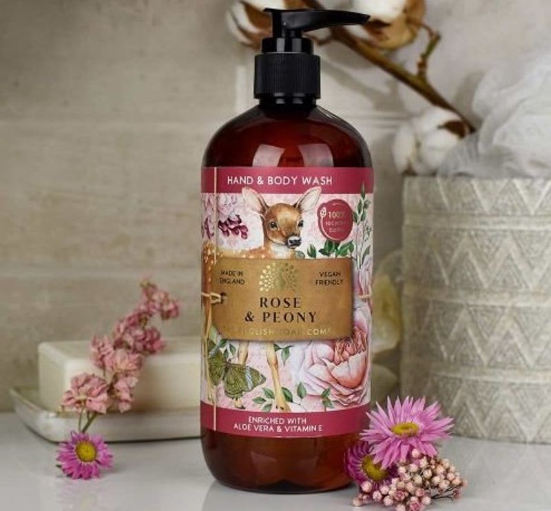 Flytende Såpe - Rose & Peony