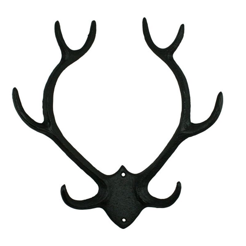 Knagg Hjort Gevir i støpejern