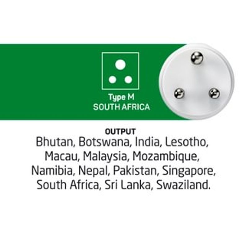 Adapter (Type M)  til Sør-Afrika fra Go Travel