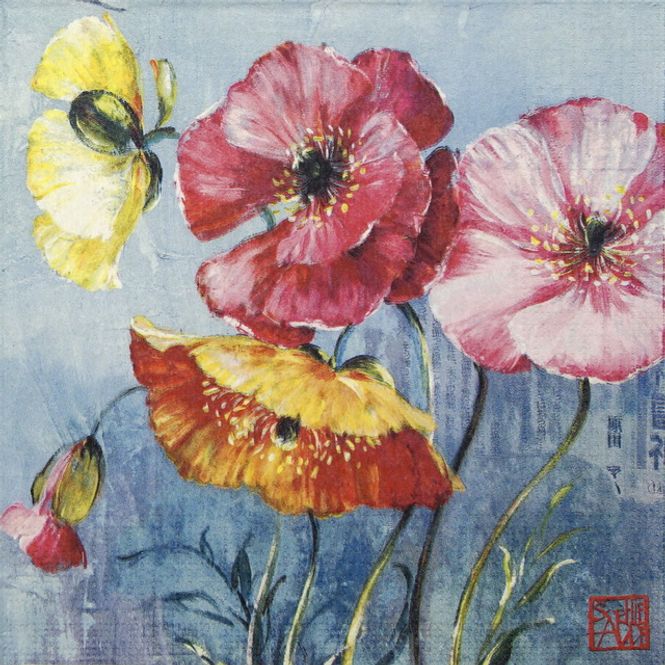 Hovedbilde Middagsservietter Blomster 