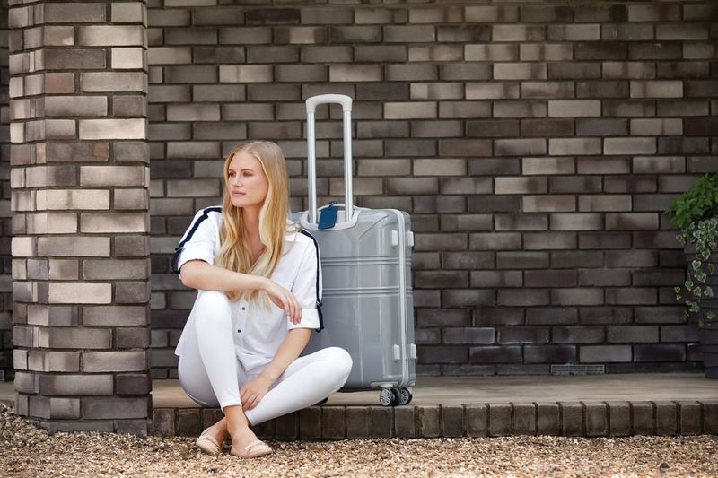 Go Travel Bagasjemerker PU-skinn 2-pk, blå