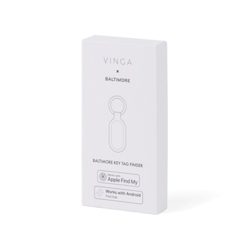 VINGA Baltimore RCS nøkkelbrikke med Finder Dual – sort (iOS & Android)
