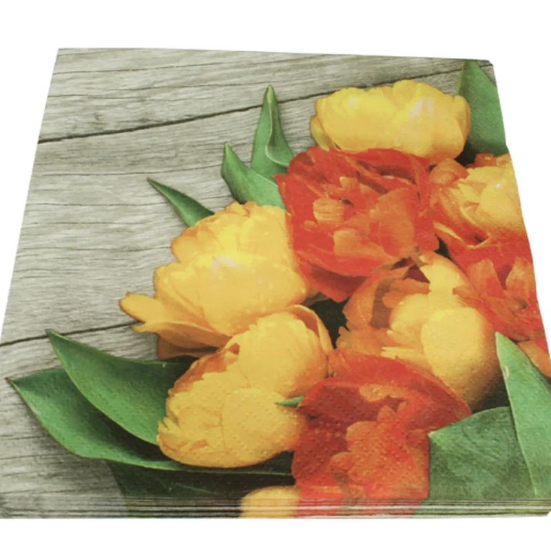Middagsservietter Blomster 