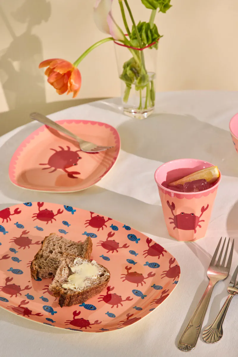 Serveringsfat fra Rice med krabbemotiv (L 30 cm)