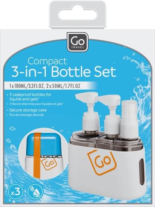 Refillflasker 3-in-1 Sett Go Travel