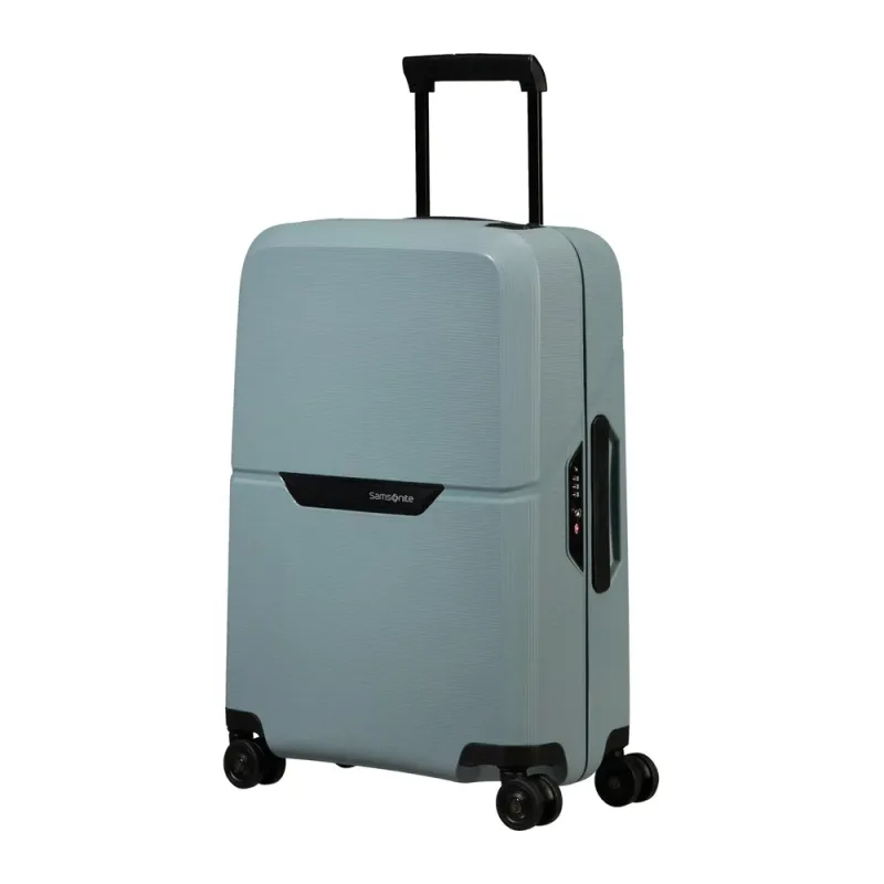 Samsonite Magnum ECO hard stor koffert 75 cm 4 hjul Isblå