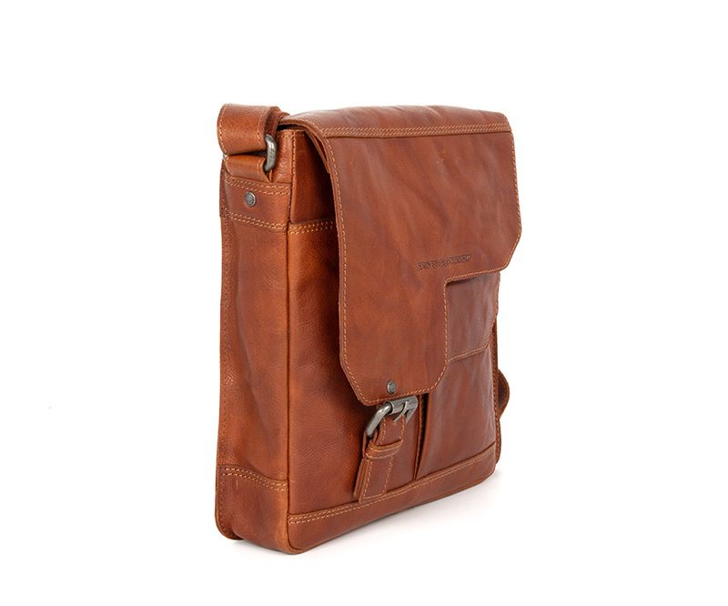 Spikes & Sparrow Skulderveske Flapbag Skinn 3.5L
