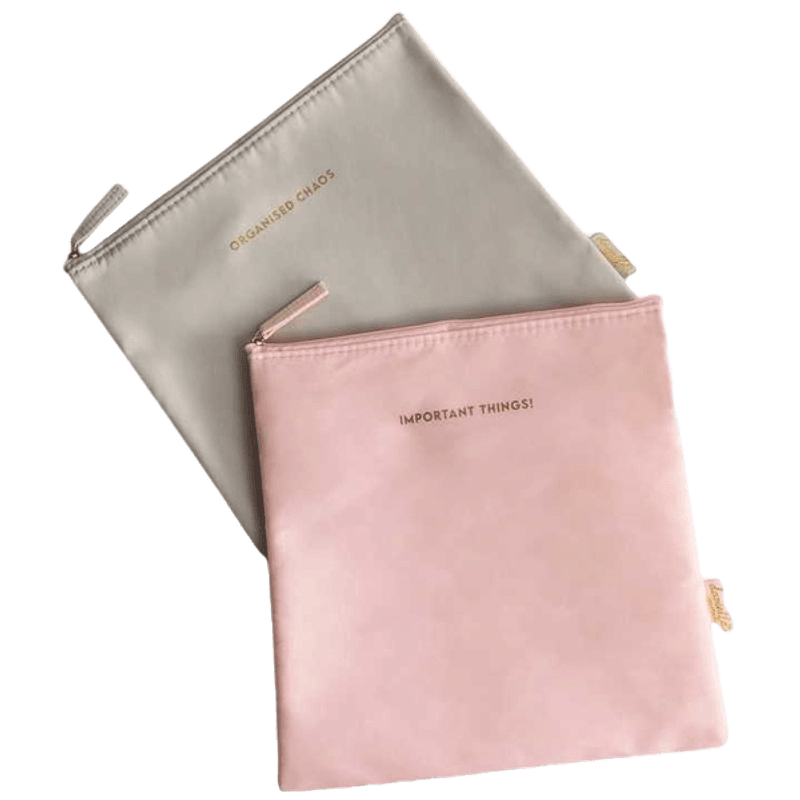 Danielle Creations Flate kosmetikkmapper, 2-pk