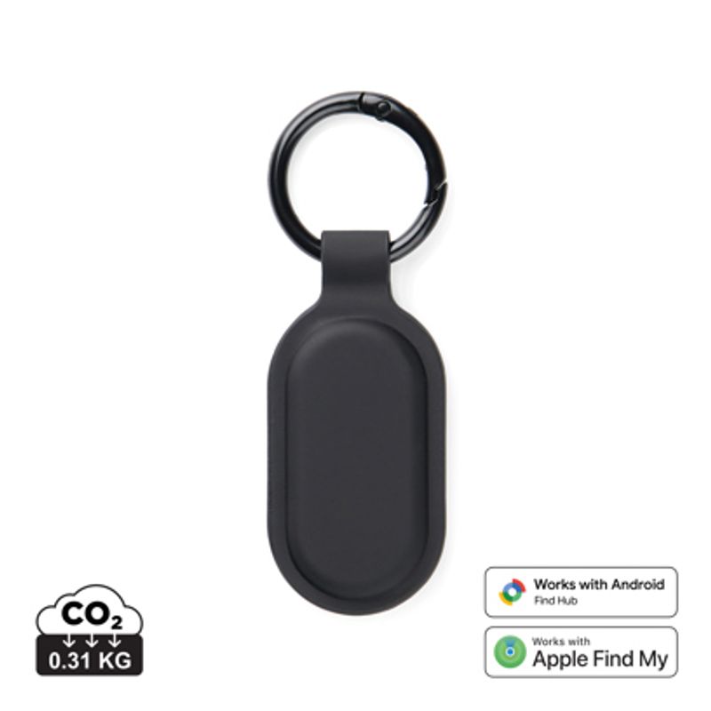 VINGA Baltimore RCS nøkkelbrikke med Finder Dual – sort (iOS & Android)