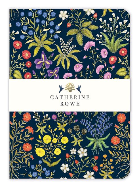 Hovedbilde Notatbok Luxury Medieval Flowers A5 Catherine Rowe