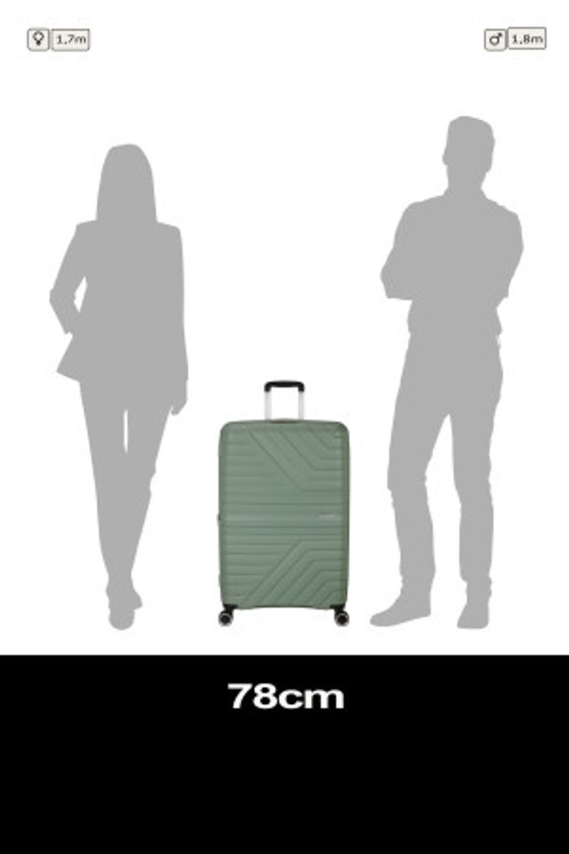 American Tourister Flytwist stor koffert 78 cm – Botanic Green