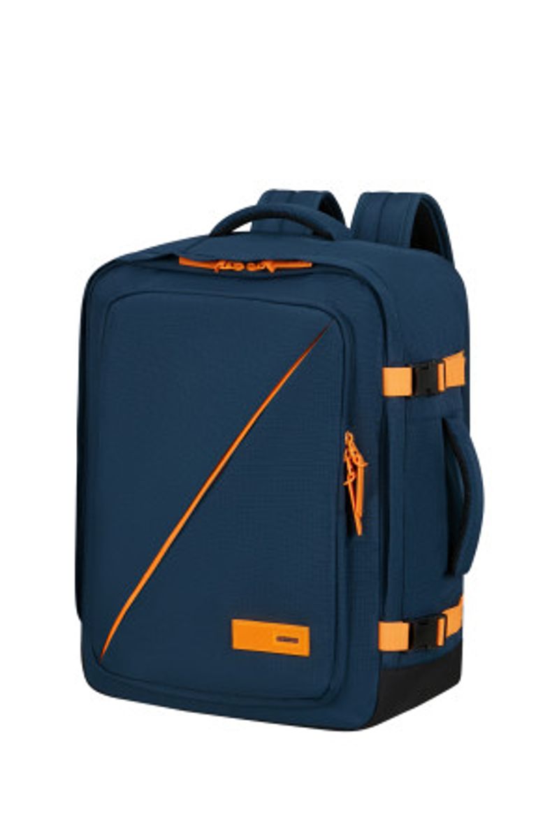 American Tourister Take2Cabin Casual Backpack M – Dark Navy / Radiant Orange