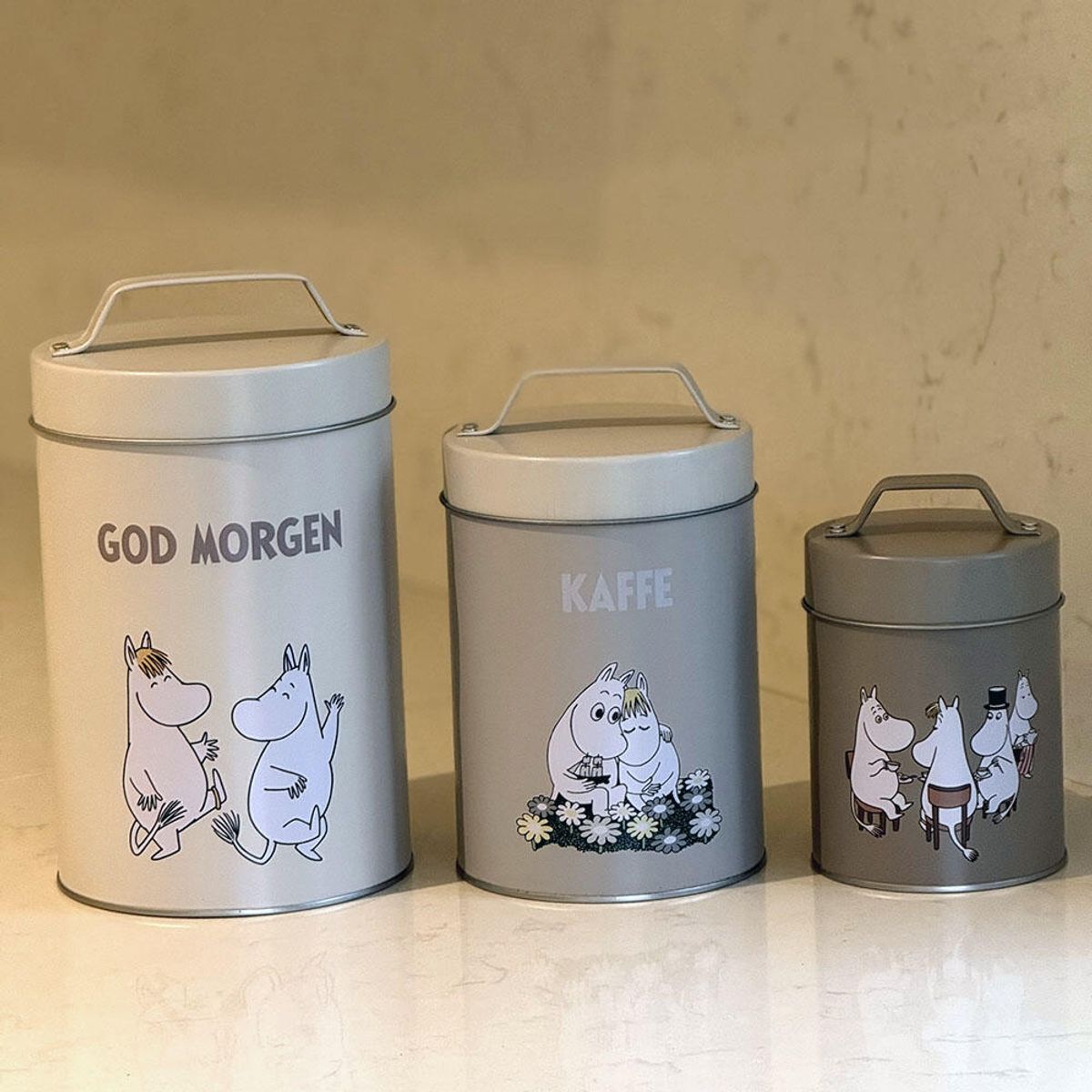Mummi Oppbevaringsbokser, Sett à 3 stk