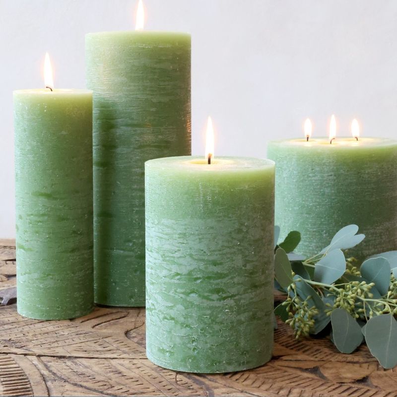 Macon kubbelys rustikk 150 timer – forrest green (H25 / Ø10 cm)